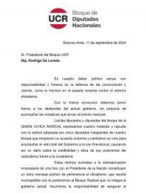 Otro problema interno en la UCR por el aval al veto de Milei al aumento de jubilaciones