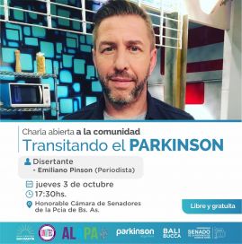 “Transitando el Parkinson”: la charla que brindará Emiliano Pinsón en el Senado bonaerense