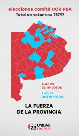 En los distritos: los primeros resultados provisorios de la contienda radical