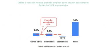 La carne bovina aumentó un 120% en los primeros diez meses de la gestión Milei