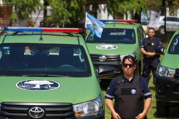 Junto a Bullrich, Lanús estrenó 33 patrulleros para reforzar la seguridad en San Isidro