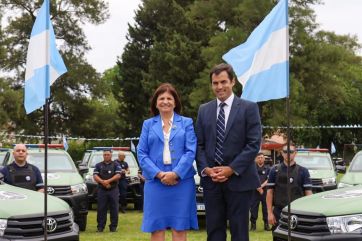 Junto a Bullrich, Lanús estrenó 33 patrulleros para reforzar la seguridad en San Isidro