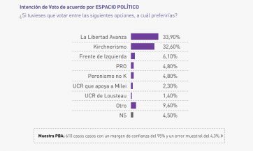 Nuevas preocupaciones, apoyo a Milei y empate técnico en Provincia de cara al 2025