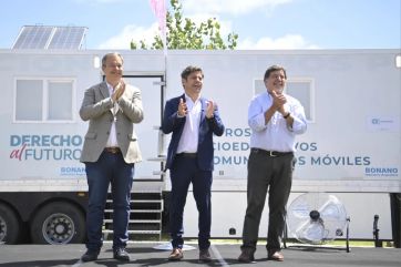 Axel Kicillof visitó un municipio amigo en la Tercera