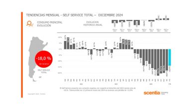 Con una caída del 18%, el 2024 fue el peor año en dos décadas para el consumo masivo