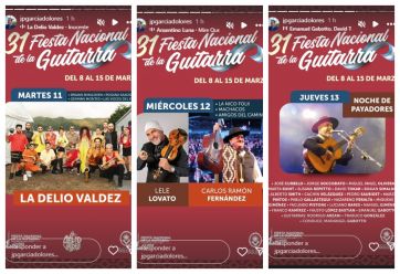 La Delio Valdez, Los Totora, G Sony y más estarán presentes en la Fiesta Nacional de la Guitarra