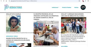 Insultaron a Kicillof: dejaron un mensaje al Gobernador en la web de la Provincia