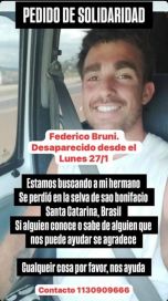 Un turista argentino se perdió en la selva de Brasil: la familia inició una campaña de búsqueda