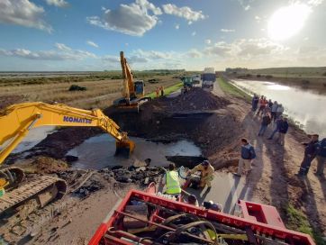 Declaran la emergencia vial en las rutas de Bahía Blanca por los daños causados por la tormenta