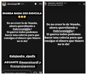 Alejandro Cipolla destrozó a Wanda Nara tras demandar a Alex Caniggia