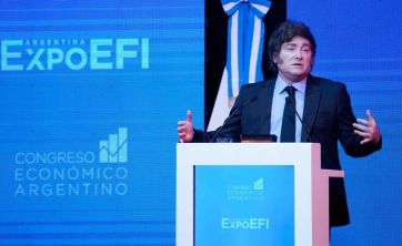 Milei pronunció un discurso bizarro y en las redes cuestionaron su estado mental