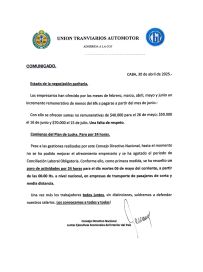 Nuevo paro de colectivos en todo el país: la UTA lo anunció para el 6 de mayo