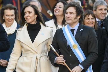 Milei asistió a la celebración del Tedeum y les negó el saludo a Jorge Macri y a Villarruel