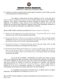 La interna radical y el insólito devenir de una contribución partidaria