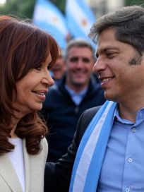 La inteligencia artificial imagina la reconciliación entre Cristina y Kicillof