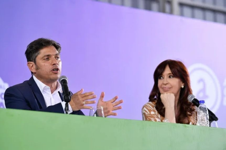 Kicillof en el acto de CFK: armó una comitiva con intendentes y ministros