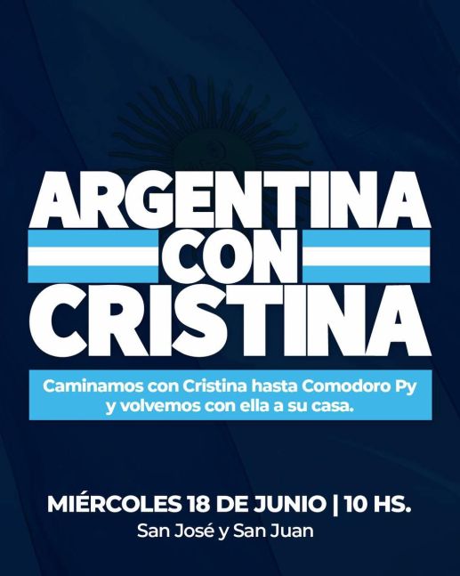 Cristina Libre ya tiene su difusión en internet y es furor en las redes