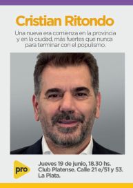 Ritondo maniobra para derribar resistencias y atajar opciones B en los territorios