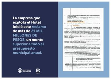 Empresa de Dolores reclama por un contrato firmado por Etchevarren igual a todo el presupuesto municipal