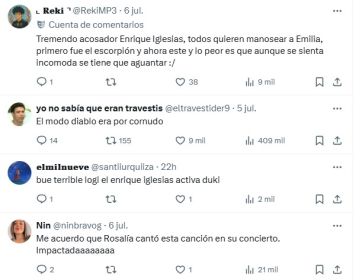 Emilia Mernes se expresó en redes luego del incómodo momento vivido con Enrique Iglesias