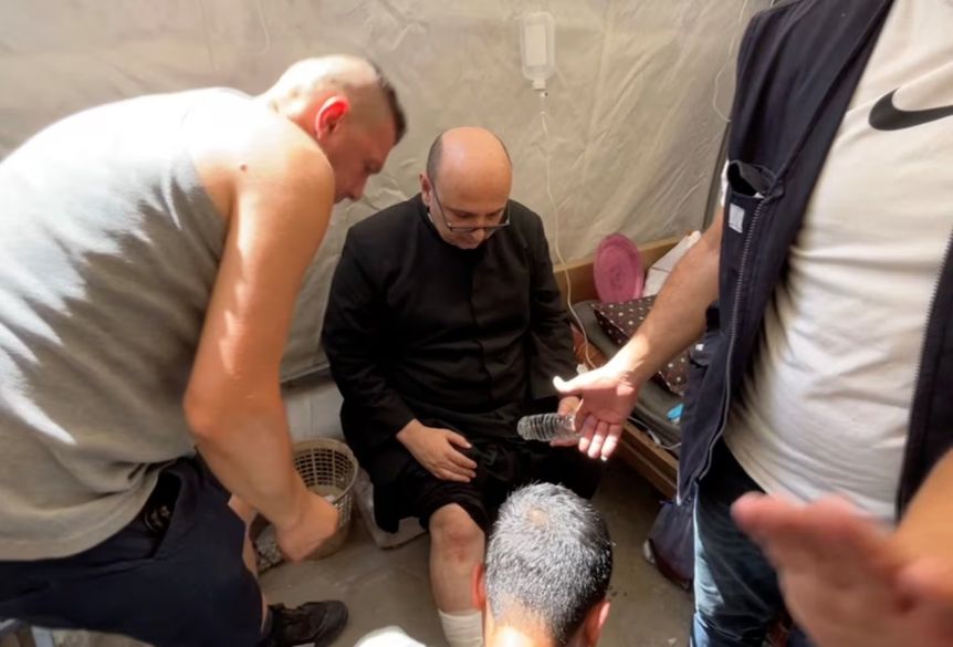 Bombardearon la única iglesia católica de la Franja de Gaza