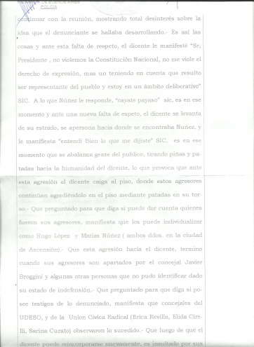 Concejal del Pro fue agredido en plena sesión