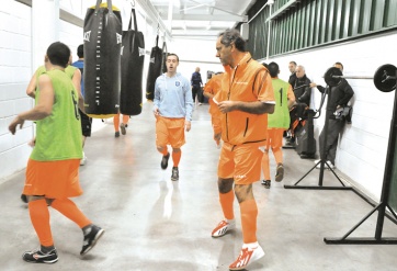 Scioli y su debut triunfal en el futsal