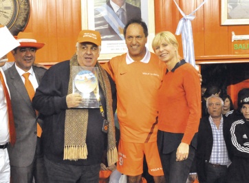 Scioli y su debut triunfal en el futsal