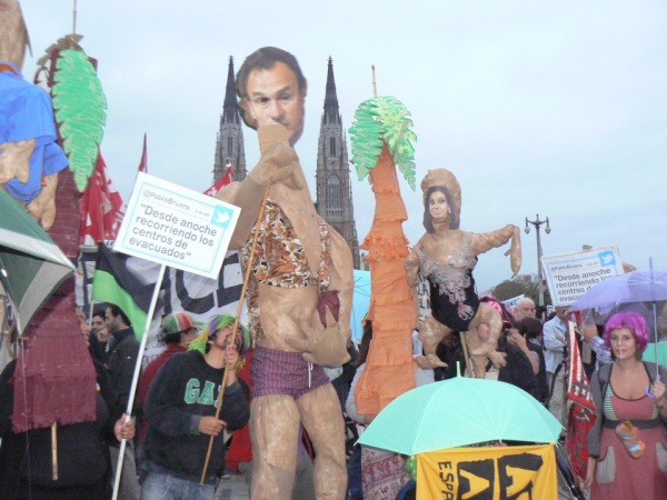 Temporal: masiva marcha de afectados