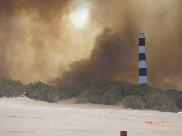 Enorme incendio en Claromecó