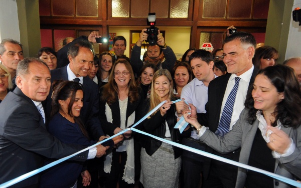 Scioli, en Ituzaingó con Alicia K
