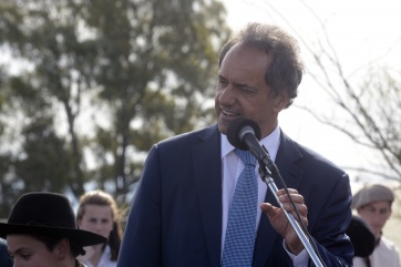 Scioli recibió a 