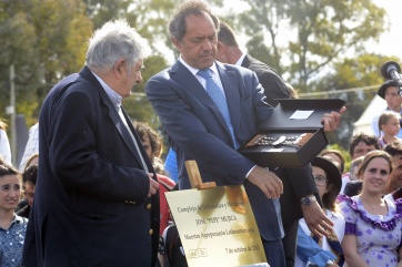 Scioli recibió a 