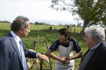 Scioli recibió a 