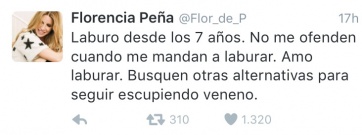 Tremenda confesión sexual de Florencia Peña en Twitter