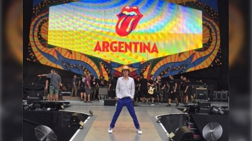 Las fotos de los famosos en el primer show de los Rolling Stones