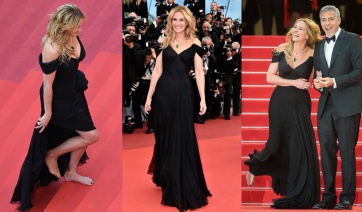 Julia Roberts, descalza sobre la alfombra roja de Cannes