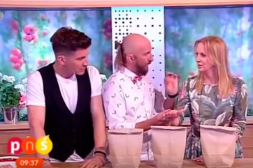 Un mago hizo mal su truco e hirió a conductora de televisión