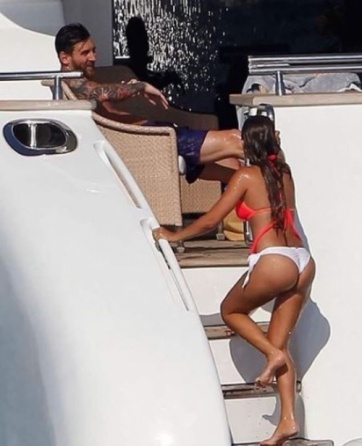 La mujer de Messi sigue causando sensación en las redes