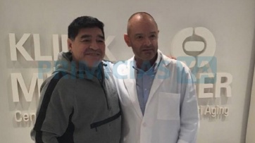 La nueva cara de Maradona luego del tratamiento anti age