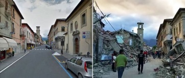 El antes y el después de Italia tras el devastador terremoto