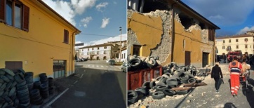 El antes y el después de Italia tras el devastador terremoto