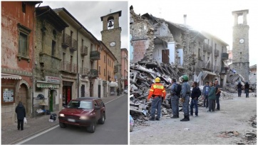 El antes y el después de Italia tras el devastador terremoto