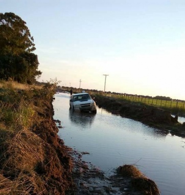 General Villegas volvió a quedar bajo el agua: 