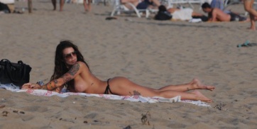 El topless de Sofía Clerici en Punta del Este