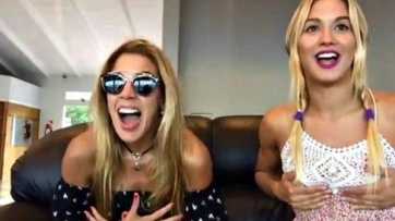 Otro topless de Virginia Gallardo para reírse de su accidentado video