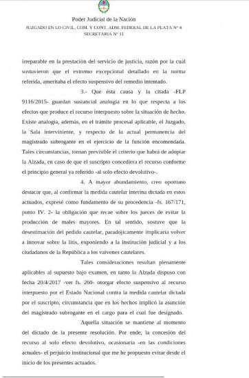 Recondo le otorgó efecto suspensivo a su fallo y Culotta subrogará el juzgado Electoral