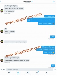 Los chats caliente de Diego Latorre y Natacha Jaitt