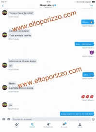 Los chats caliente de Diego Latorre y Natacha Jaitt