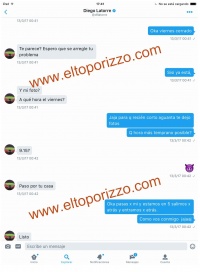 Los chats caliente de Diego Latorre y Natacha Jaitt